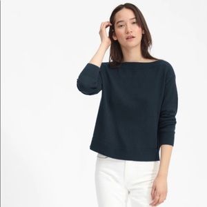 Everlane Soft Cotton Boat Neck Sweater